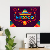 Mexico-Poster Poster (Thuiskantoor)