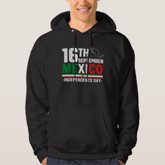 Mexico Pride Independence Day 2022 Mexicaanse vlag Hoodie (Voorkant)