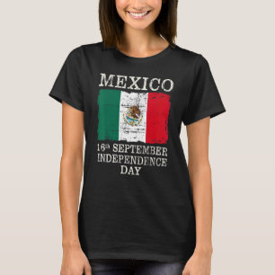 Mexico Pride Independence Day 2022 Mexicaanse vlag T-shirt