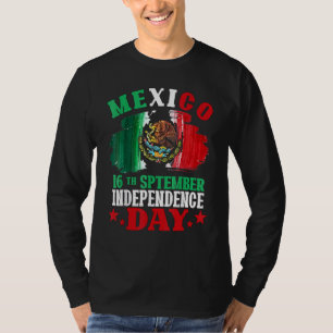 Mexico Pride Independence Day 2022 Mexicaanse vlag T-shirt