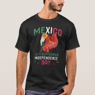 Mexico Pride Independence Day 2022 Mexicaanse vlag T-shirt