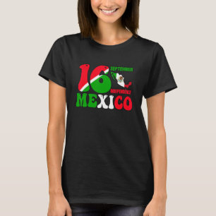 Mexico Pride Independence Day 2022 Mexicaanse vlag T-shirt