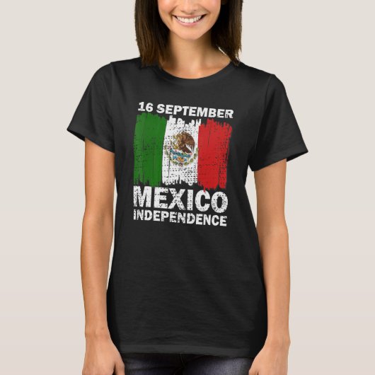 Mexico Pride Independence Day 2022 Mexican Flag 20 T-shirt (Voorkant)