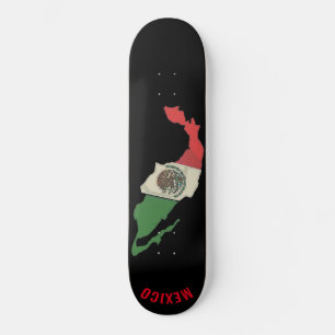 Mexico Pride Mexicaanse vlag Groen Rood White, zwa Persoonlijk Skateboard