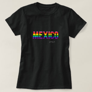 Mexico Pride T-Shirt   Regenboogvlag W.