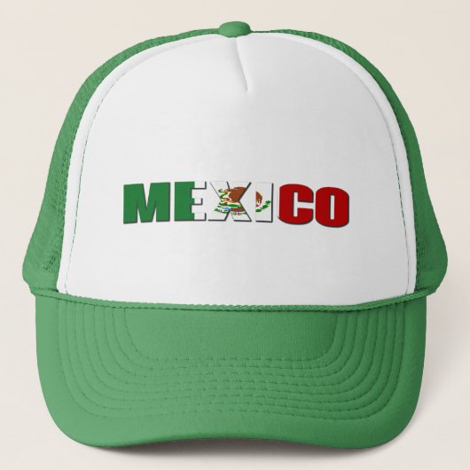 Mexico Pride Trendy Authentieke Mexicaanse Geest Trucker Pet (Voorkant)