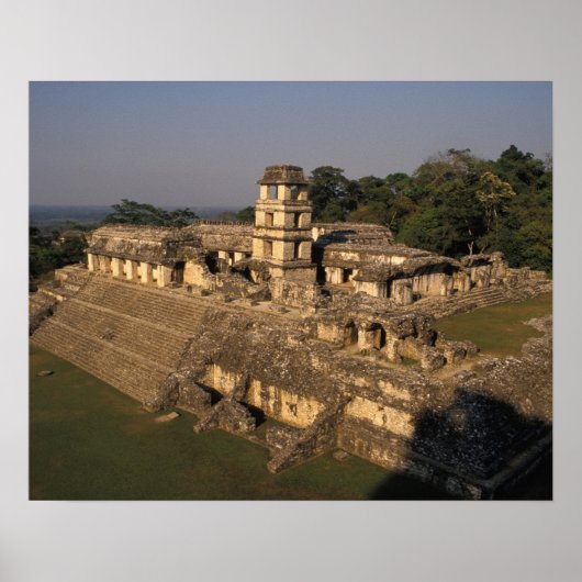 Mexico, provincie Chiapas, Palenque, Paleis Poster (Voorkant)