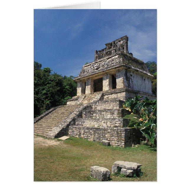 Mexico, provincie Chiapas, Palenque. Tempel van (Voorkant)