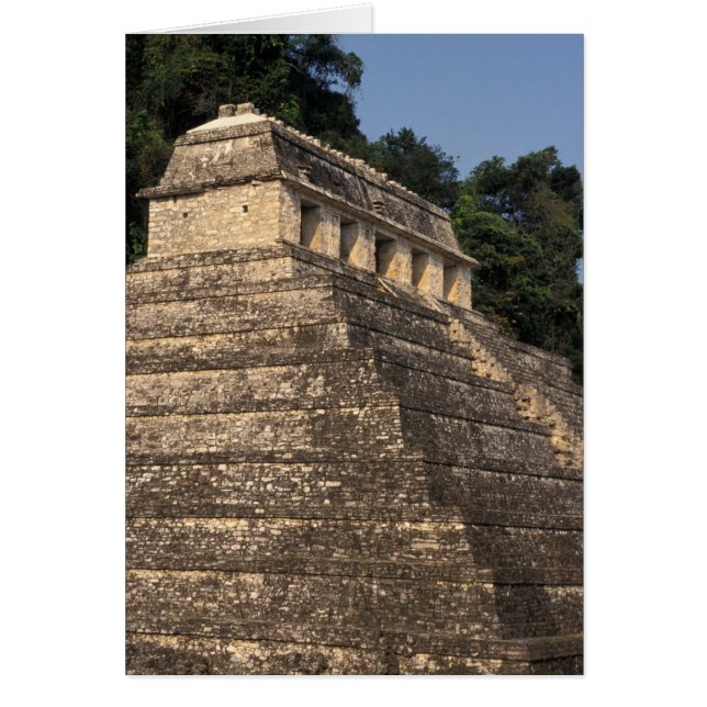 Mexico, provincie Chiapas, Palenque. Tempel van 2 (Voorkant)