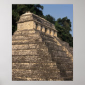 Mexico, provincie Chiapas, Palenque. Tempel van 2 Poster (Voorkant)