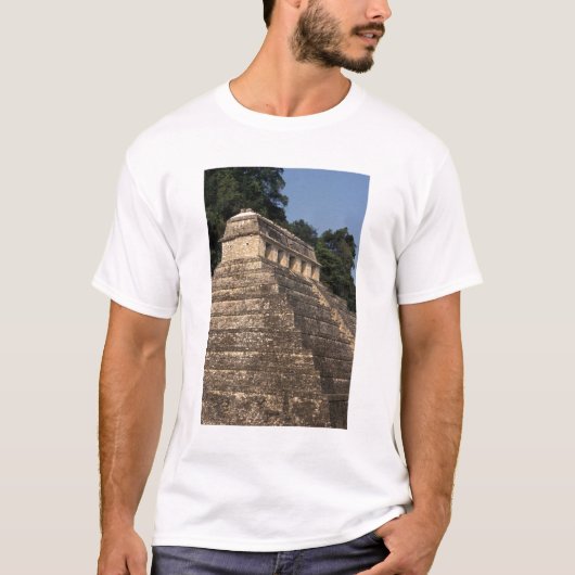 Mexico, provincie Chiapas, Palenque. Tempel van 2 T-shirt (Voorkant)