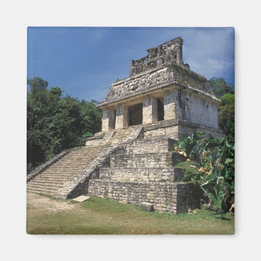 Mexico, provincie Chiapas, Palenque. Tempel van Magneet (Voorkant)
