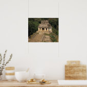 Mexico, provincie Chiapas, Palenque, Tempel van Poster (Keuken)