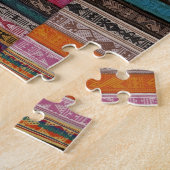 Mexico, provincie Oaxaca, Oaxaca, geweven gordels  Legpuzzel (Zijkant)