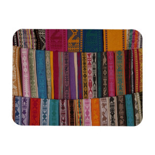 Mexico, provincie Oaxaca, Oaxaca, geweven gordels Magneet