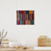 Mexico, provincie Oaxaca, Oaxaca, geweven gordels  Poster (Keuken)