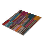 Mexico, provincie Oaxaca, Oaxaca, geweven gordels Tegeltje (Zijkant)