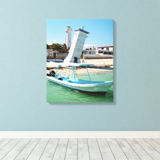 Mexico Puerto Morelos Canvas Afdruk (Insitu (Houten vloer))