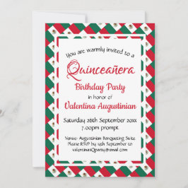 MEXICO Quinceañera Verjaardag gepersonaliseerd Kaart