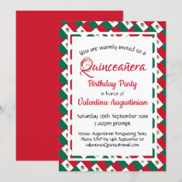 MEXICO Quinceañera Verjaardag gepersonaliseerd Kaart