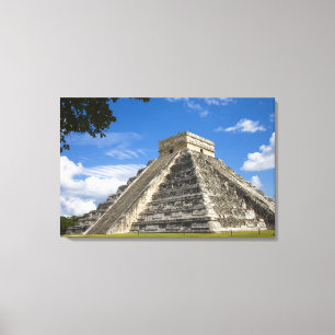 Mexico, Quintana Roo, bij Cancun, Chichen 4 Canvas Afdruk