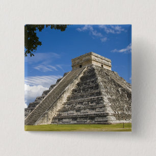 Mexico, Quintana Roo, bij Cancun, Chichen 5 Vierkante Button 5,1 Cm