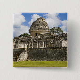 Mexico, Quintana Roo, bij Cancun, Vierkante Button 5,1 Cm