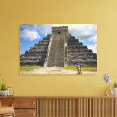 Mexico, Quintana Roo, nabij Cancun, Chichen 2 Canvas Afdruk (Insitu (Woonkamer))