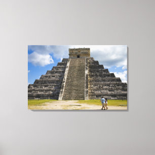 Mexico, Quintana Roo, nabij Cancun, Chichen 2 Canvas Afdruk