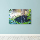 Mexico, Quintana Roo, nabij Chichen Itza, Canvas Afdruk (Insitu (Houten vloer))