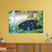 Mexico, Quintana Roo, nabij Chichen Itza, Canvas Afdruk (Insitu (Woonkamer))