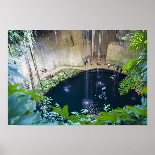 Mexico, Quintana Roo, nabij Chichen Itza, Poster (Voorkant)