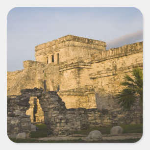Mexico, Quintana Roo, Yucatan schiereiland, Vierkante Sticker