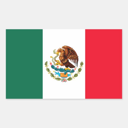 Mexico Rechthoekige Sticker (Voorkant)