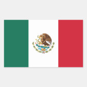 Mexico Rechthoekige Sticker (Voorkant)