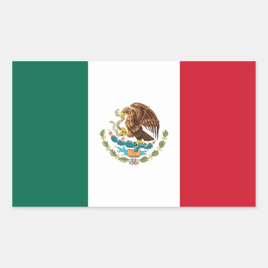 Mexico Rechthoekige Sticker (Voorkant)