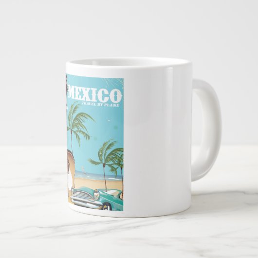 Mexico - reis per reisposter grote koffiekop (Voorkant rechts)