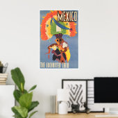 Mexico Reisposter Mexicaanse Kunst De Betoverde Poster (Thuiskantoor)