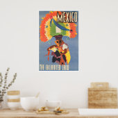 Mexico Reisposter Mexicaanse Kunst De Betoverde Poster (Keuken)