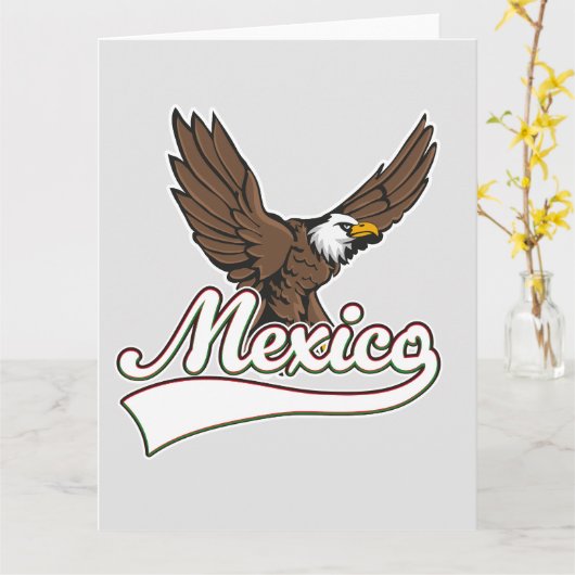 Mexico Reizen logo Kaart (Gele Bloem)