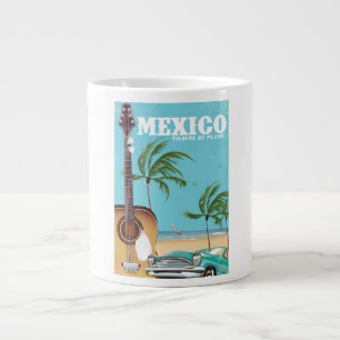 Mexico - Reizen per vliegtuig Reisposter Grote Koffiekop