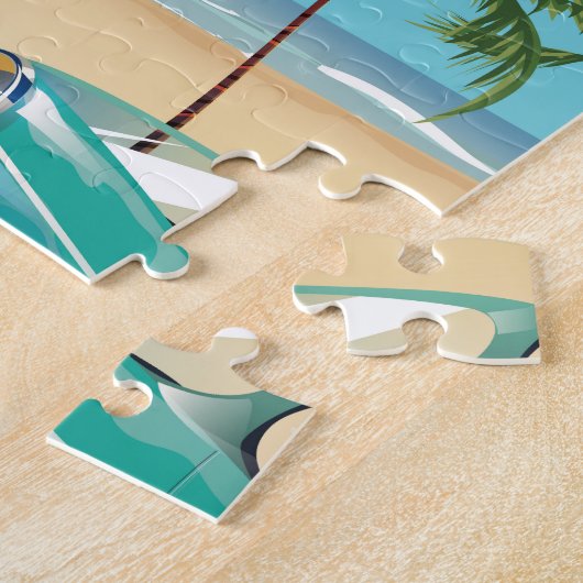 Mexico - reizen per vliegtuig reisposter legpuzzel (Zijkant)