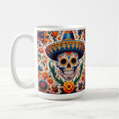 Mexico | Reizen  Retro Snoep Schedel Koffiemok (Links)