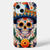 Mexico | Reizen  Retro Sugar Skull Case-Mate iPhone Case (Achterkant)