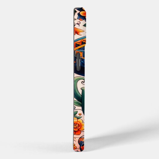 Mexico | Reizen  Retro Sugar Skull Case-Mate iPhone Case (Achterkant / Rechts)