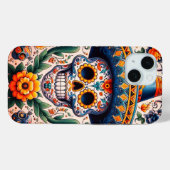Mexico | Reizen  Retro Sugar Skull Case-Mate iPhone Case (Achterkant (horizontaal))
