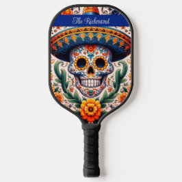 Mexico | Reizen Retro Sugar Skull Custom Pickleball Paddle