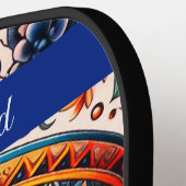 Mexico | Reizen  Retro Sugar Skull Custom Pickleball Paddle (Links Detail)