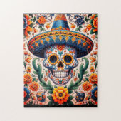 Mexico | Reizen Retro Sugar Skull Legpuzzel (Verticaal)