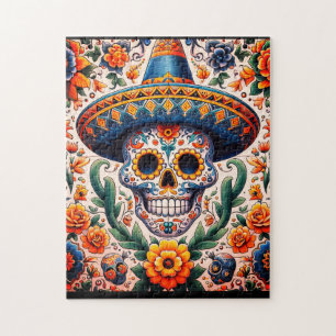Mexico   Reizen  Retro Sugar Skull Legpuzzel